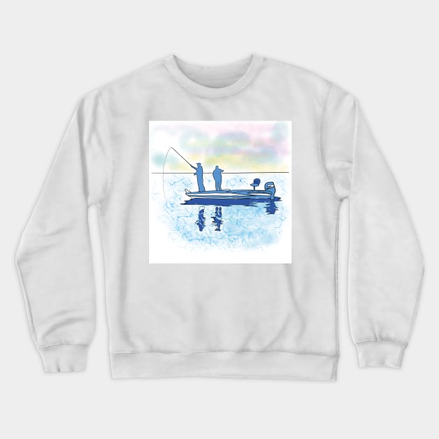 Fishing Crewneck Sweatshirt by drknice